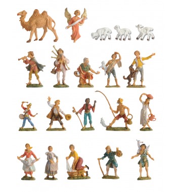 20 pieces assortment for creche 4 cm.