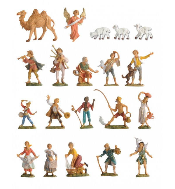20 pieces assortment for creche 4 cm.