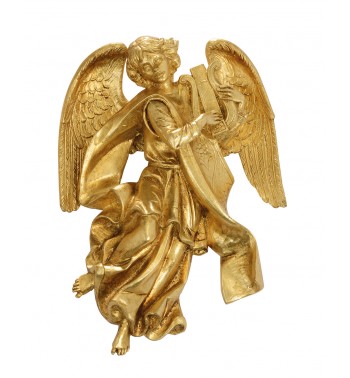 Angel with lyre (468) gold leaf 17 cm.