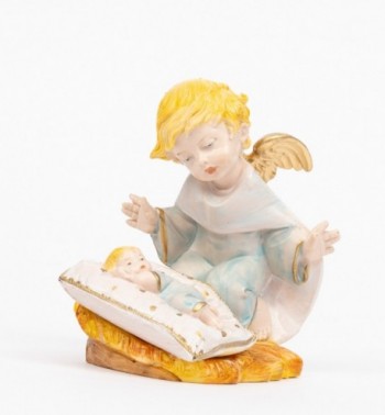 Blue angel with pillow (138GC) porcelain type 10,5 cm.