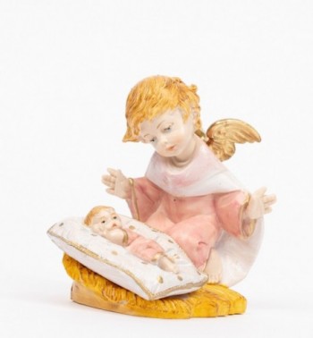 Pink angel with pillow (138GR) porcelain type 10,5 cm.