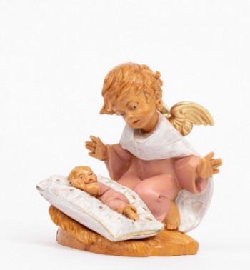 Pink angel with pillow (138GR) 10,5 cm.