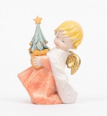 Angel with Christmas tree (142) porcelain type 10,5 cm.