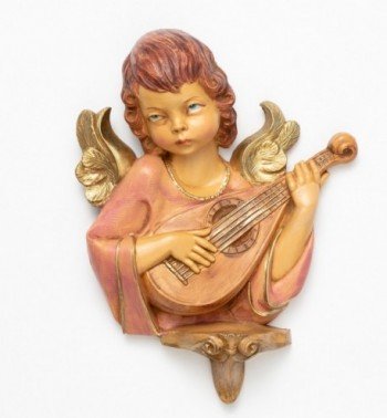 Angel with mandolin (168) 20 cm.