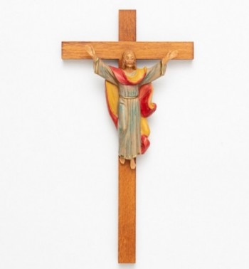Risen Christ on cross (171) 25x13 cm.