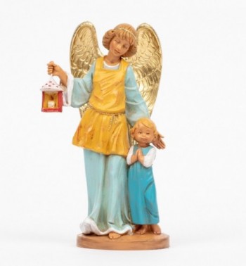Guardian Angel with boy (174C) 17 cm.