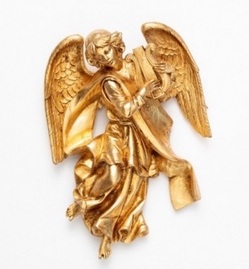 Angel with lyre (368) gold leaf 21 cm.