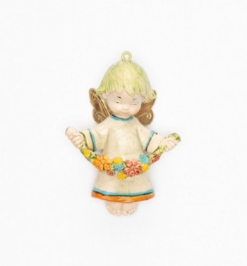 Angel with flowers (381) porcelain type 9 cm.