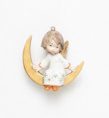 Angel sitting on the moon (388) porcelain type 12 cm.