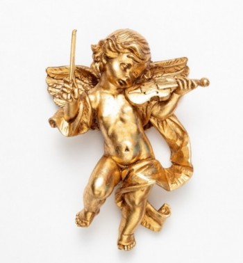 Angel with violin (466) gold leaf 27 cm.