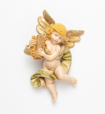 Angel with lyre (568) porcelain type 17 cm.