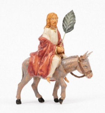 Christ on donkey (591) 12 cm.