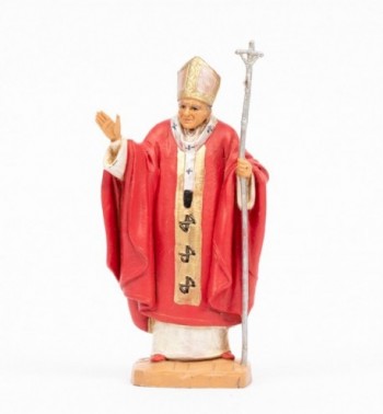 Pope John Paul II (648) red vest 13 cm.