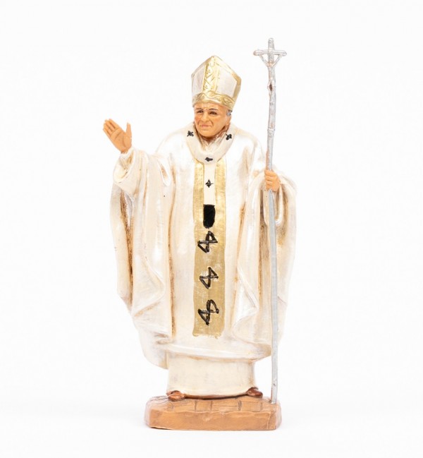 Pope John Paul II (648) white vest 13 cm.