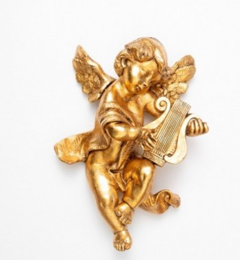 Angel with lyre (665) gold leaf 36 cm.