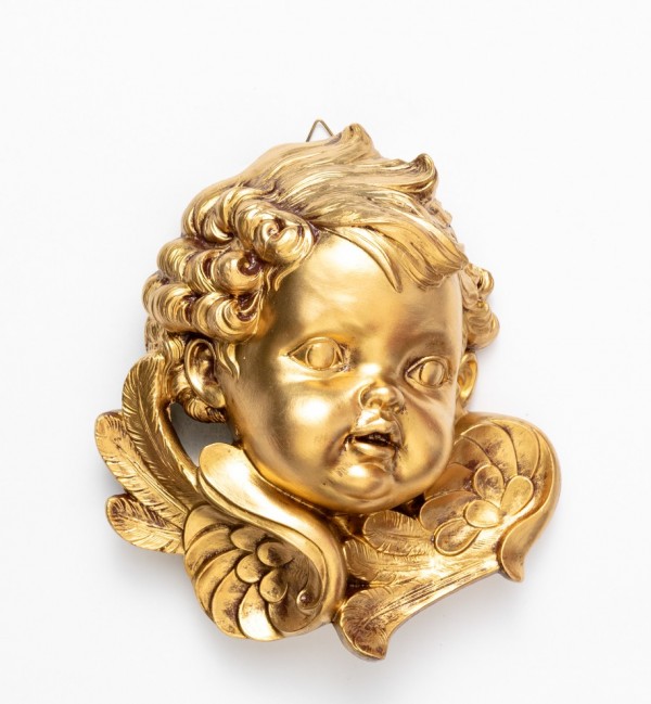 Left angel head (679) golden type 19 cm.