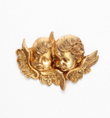 Angel heads (877) gold leaf 12x17 cm.