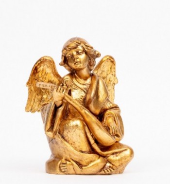 Angel with mandolin (957) gold leaf 21 cm.
