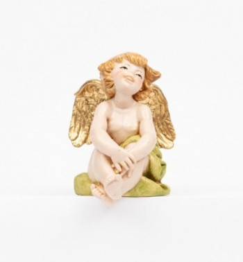 Sitting angel (976) porcelain type 12 cm.