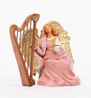 Angel with harp (1086) 11 cm.