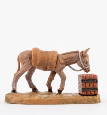 Standing donkey (907) for creche 9,5 cm.