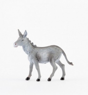 Standing donkey for creche traditional colours 10 cm.
