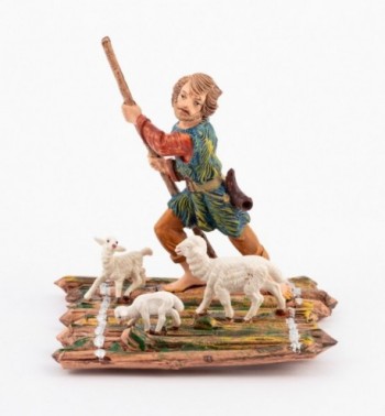 Shepherd (285) for creche traditional colours 10 cm.