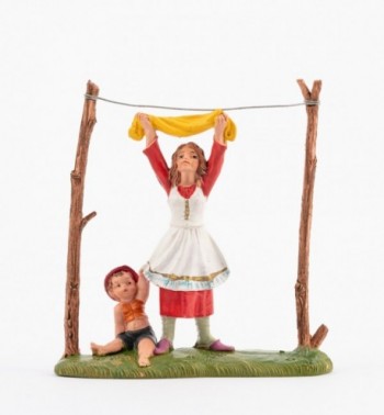 Shepherdess (291) for creche traditional colours 10 cm.