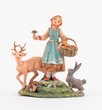 Shepherdess (294) for creche traditional colours 10 cm.