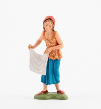 Shepherdess (138) for creche traditional colours 10 cm.