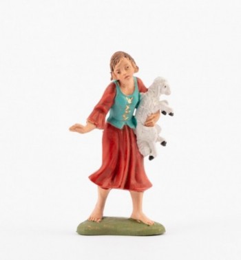 Shepherdess (139) for creche traditional colours 10 cm.