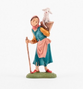 Shepherdess (197) for creche traditional colours 10 cm.