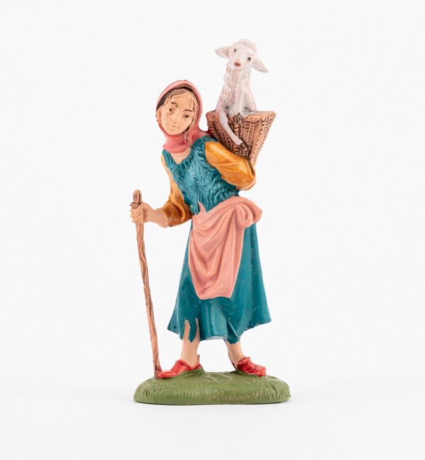 Shepherdess (197) for creche traditional colours 10 cm.