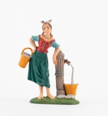 Shepherdess (230) for creche traditional colours 10 cm.