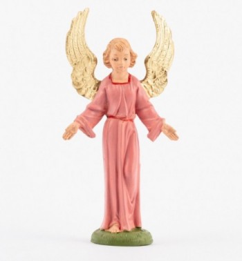 Standing angel for creche traditional colours 10 cm.