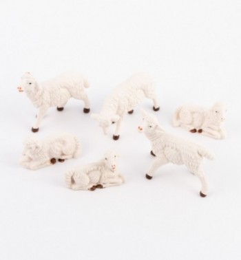 Sheep for creche traditional colours 10 cm.