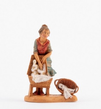 Shepherdess (204) for creche 10 cm.