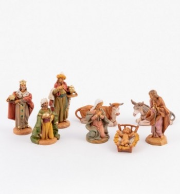 8 pieces Nativity set for creche 11 cm.