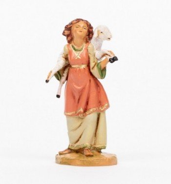 Shepherdess (702) for creche 12 cm. with lithographed box