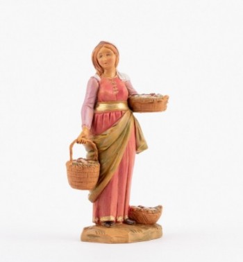 Shepherdess (138) for creche 12 cm. with lithographed box