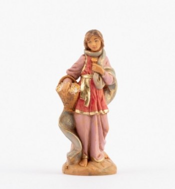 Shepherdess (186) for creche 12 cm. with lithographed box