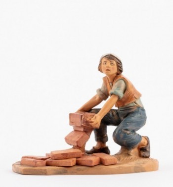 Shepherd (252) for creche 12 cm. with lithographed box
