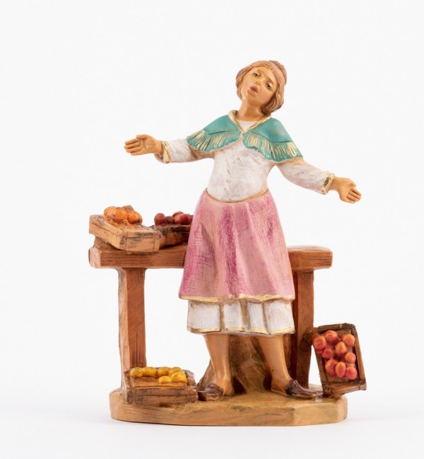 Shepherdess (253) for creche 12 cm. with lithographed box