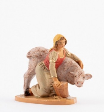 Shepherdess (257) for creche 12 cm. with lithographed box
