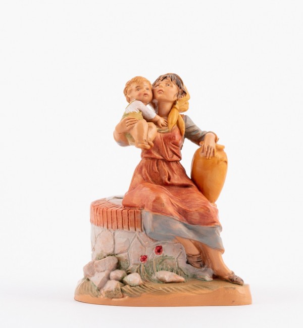 Shepherdess (263) for creche 12 cm. with lithographed box