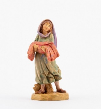 Shepherdess (267) for creche 12 cm. with lithographed box