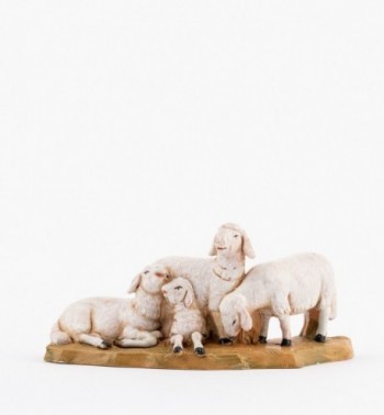 Sheep herd for creche 12 cm.