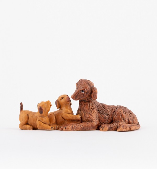 Dog family for creche 12 cm.