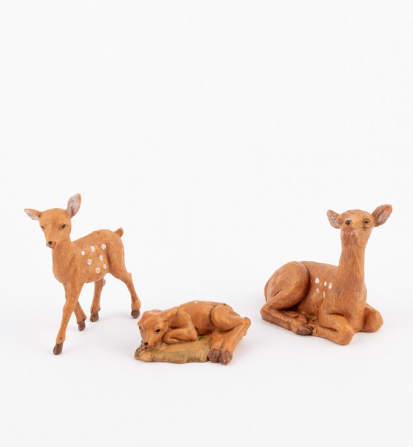 Deer family for creche 12 cm.