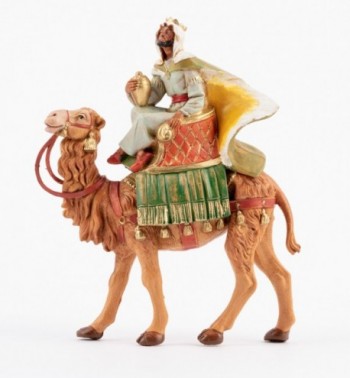 King on camel for creche 12 cm.